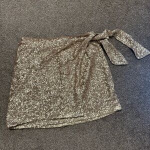 House of Harlow 1960 Gold sequin skirt Medium